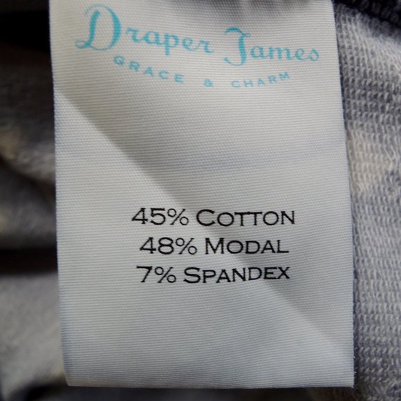 Draper James Navy Blue & White Love Row Hearts Knit Shift Dress M - Picture 8 of 8